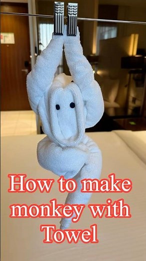 How to make monkey with towels
