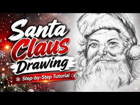Santa Claus Drawing 🎅 Step-by-Step Tutorial