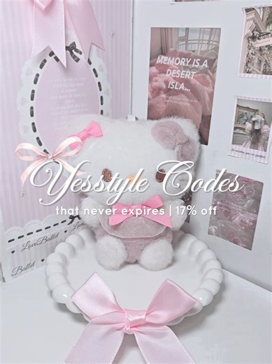 17% off Yesstyle codes that never expires!!🎀 #yesstyle #yesstyleinfluencers #yesstylecode #yesstylecoupon #hellokitty