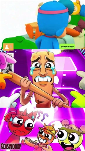 PJ Masks team member tung 🆚 Nina pocoya🆚 Dance Song Tiles Hop EDM Rush #shorts​ #tileshop #233 #usa