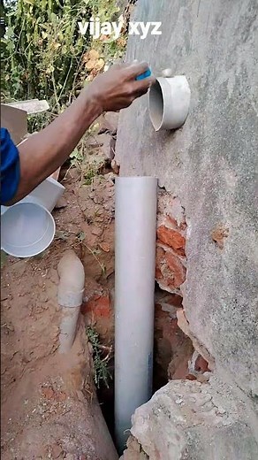 Pvc Elbow Installation #plumbing #plumbingrepair #plumber