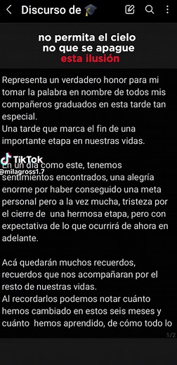 Discurso emocionante para entrega de diplomas y despedida de promoción