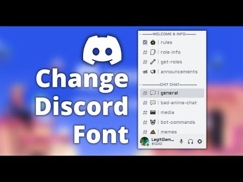 How to change fonts for your discord channel [Also you can make channels uppercase]