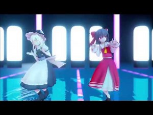 【東方MMD】「WAVE」を霊夢と魔理沙に踊ってもらいました。【㊗登録者1000人】