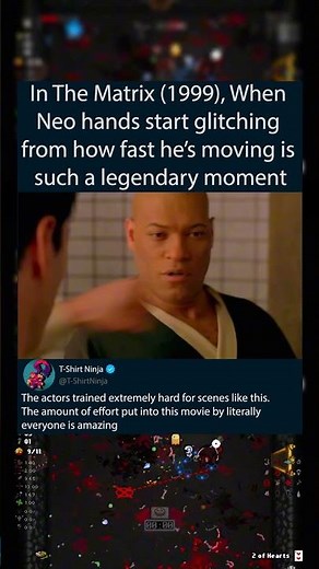 In The Matrix (1999), When Neo hands start glitching