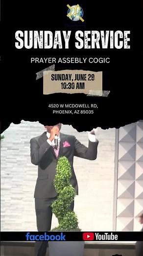 We’re going LIVE! Join us for worship + the Word at Prayer Assembly COGIC. #EachOneReachOne