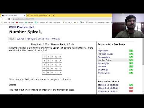 NUMBER SPIRAL | CSES PROBLEM SET SOLUTION
