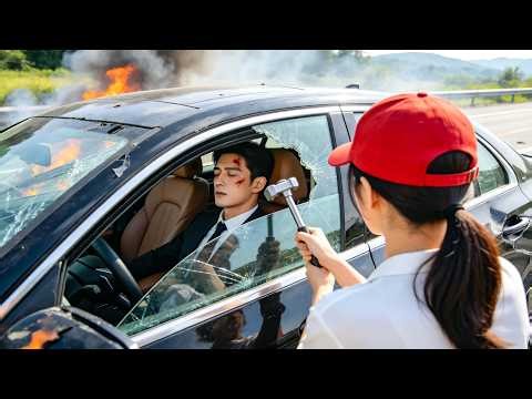 Girl breaks car window to save unconscious man—he’s a billionaire CEO, her life changes instantly