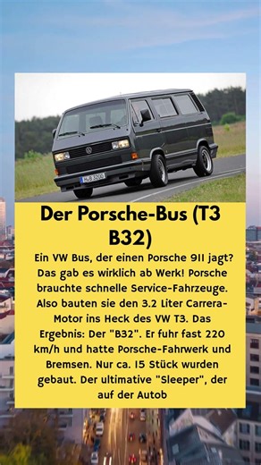 Ein VW Bus mit PORSCHE-Motor? (Original ab Werk!) 🚌💨
