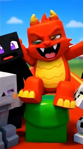 RedMonster races fast in Minecraft! Epic speed action #Minecraft #Shorts #USA