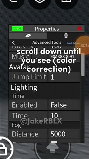 How to make your screen black and white inside obby creator