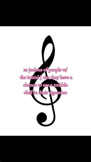Cute Signature Ideas with Clefs