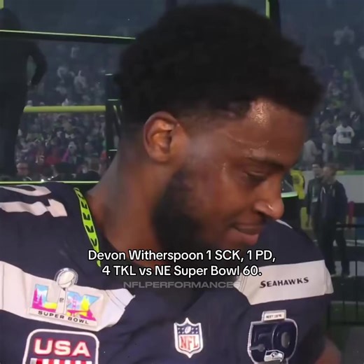 Devon Witherspoon 1 SCK, 1 PD, 4 TKL vs NE Super Bowl 60. #Seahawks #Seattle #SeattleSeahawks #NFL #Patriots