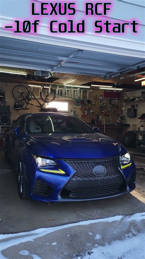 Lexus RCF -10 Degree Cold Start #lexusrcf