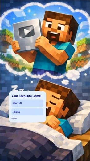 Minecraft Steve Crying 😢 Lost His Silver Play Button Dream! #shorts