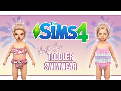 🌴 BEST CC TODDLER SWIMWEAR! + Links | CAS | The Sims 4