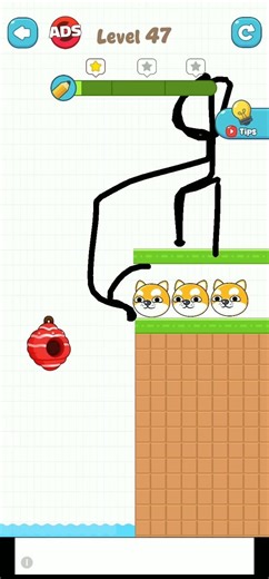 DOG RESCUE GAME LVL :- 47 #dog #dogrescue #shorts #gaming #gameplay