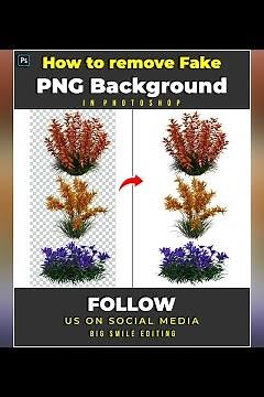 How to Remove Fake PNG Background - Photoshop Tutorial