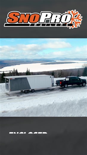 Our Enclosed Deckover line of trailers are built to haul some serious equipment. Lets go find some snow!! #snprotrailers #MadeForLegends | SnoPro & CargoPro Trailers