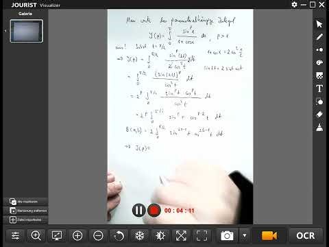 Man werte ein parameterabhängiges trigonometrisches Integral aus