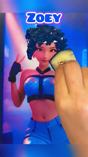 I Colored Zoey Hair Using ONLY a Sponge 😱💙✨