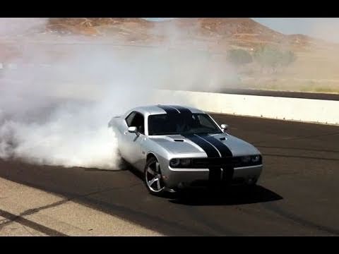 The Most Insane 2012 Dodge Challenger SRT8 Tire Smoking Burnout Ever
