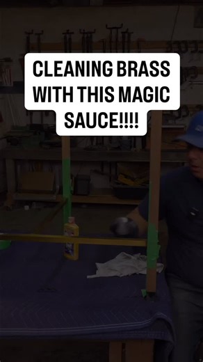 Aaron Moore | Restoration Artisan on Instagram: "This cleaner will work wonders on all of your restorations. I buy it by the dozen!! The brass had 50 years of build up and the Brasso took it off in seconds. Want more advanced and in depth videos??? Drop the word TIPS in the comments below."