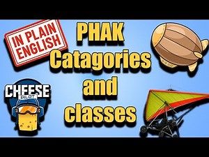 PHAK Chapter 1: Categories and Classes - flight instruction