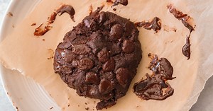 Double Chocolate Chip Microwave Cookie Recipe (Vegan)