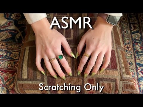 ASMR Slow Soothing Pillow Scratching. No Tapping, No Talking
