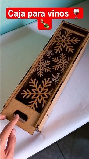 🍷 Laser-cut wine box #lasergrbl #inkscape #laserengraving
