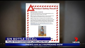 A labelling mix-up by a Victorian gin distillery has led to an urgent recall. Bottles of gin from the Apollo Bay Distillery were actually found to be filled with hand sanitiser. The problem was only discovered when a customer returned a bottle because it tasted funny. 6 out of 9 incorrectly labelled bottles have been recovered. More Details: https://7news.link/2zkDf5I #coronavirus #7NEWS | 7NEWS Sydney