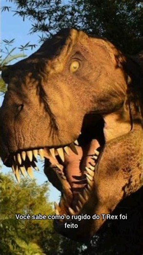 Você sabe como o rugido do T-Rex foi feito?#trex #jurrassicpark #curiosidade