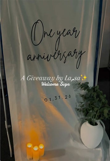 ✨ GIVEAWAY ✨ Hi friends 🤍 Lamsa started from a simple love for handmade details and meaningful moments. I truly create these pieces out of passion, and it means so much to me to know that something I make can become part of someone’s special day. As a small way to share that joy, I wanted to do my very first giveaway ✨ One winner will receive: • 1 Custom fabric welcome sign • Personalized wording of your choice • Ribbon colour of your choice (Sign only — no stand) How to enter: \t1.\tFollow @la