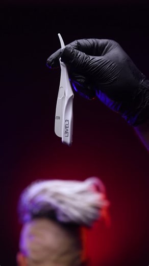 L3VEL3 ™️ on Instagram: "Etched in Artistry 🖌️🔥 Precision razor patterns meet bold color for a look that’s pure creativity. With Milly Razor Blade Holder, double-edge razor blades, and L3VEL3 Shaving Gel, every detail is sharp and every shade pops. Define your style with L3VEL3"