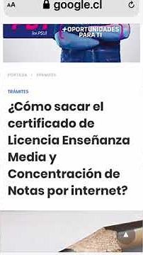 Sacar certificado de estudios por internet y desde tu celular 💻