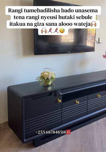 CLASSIC TV SHOWCASE 🖤🔥 ➡️Showcase details; Trending design,6 feet,2 Doors & 2 Drawers ➡️Matt black colour 🖤🔥 ➡️READY MADE(Ipo tayar)CASH & CARRY💸📌 .FREE FREE FREE DELIVERY 5km around DSM🚚 . . .Price;400,000/=(fixed) . . Quality and Standard finishing Work🔥🥰👌🏾 . . .LOCATION; TABATA BARACUDA(Near Bus Station🚦) .CONTACTS ( 255🇹🇿)☎️calls; 0747316996 Watsup;0687848518 . . .Pia Tunatengeneza Furniture’s aina zote kwa material mbalimbali(Hard & soft board,Mbao nyekundu, Chuma & Sofa uphol