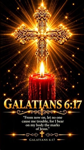 I Bear the Marks of Jesus | Galatians 6:17 | Powerful Bible Verse 🙏✨