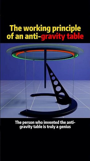 The working principle of an anti-gravity table #knowledge #science