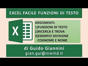 Excel Facile Funzioni Testo Estrarre caratteri Unire testo Stringaestrai Ricerca Trova Text Function