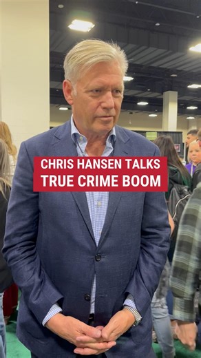 "These stories are as old as the Bible. It's good versus evil." Legendary investigative journalist Chris Hansen discusses why people are fascinated with true crime stories. Watch more from CrimeCon all this weekend on Fox Nation. https://bit.ly/3JBEGk3 | Fox Nation