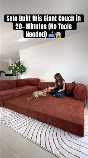Small Room to Dream Sofa 🛋️✨ Easy DIY Modular Couch Assembly (No Tools)😍🎀💕 #sofa #sofabed #home