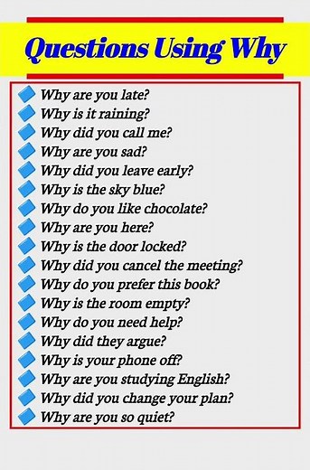 How to Use "Why" Effectively in English Questions #english #spokenenglish