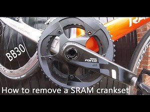How to remove a Sram Force 22 & Sram Red 22 crankset PF30 Bottom Bracket for the home mecha..