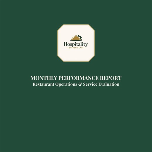 Restaurant Monthly Report Template | Performance Tracker | Service Quality Evaluation | Operations Checklist | Hospitality Manager Tool - Etsy