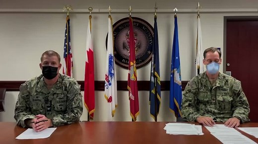 The first rounds of the COVID-19 vaccine have arrived. Watch as NSA Bahrain’s CO and Lt. Cmdr. Serafine from Navy Medicine Readiness and Training Unit Bahrain discuss the latest details. | NSA Bahrain