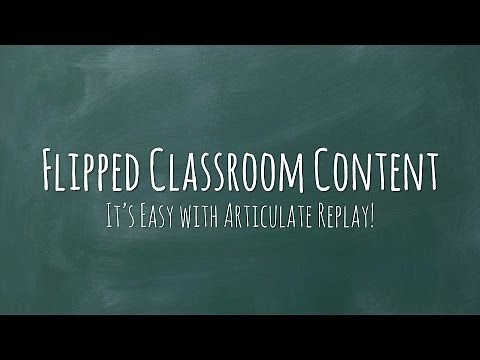 Create Flipped Classroom Content Easily with Articulate Replay