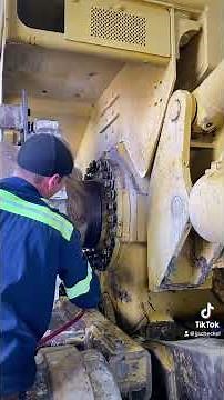 Installing the Final Drive on a CAT D10T with our Final Drive lifting tool.