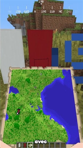 Minecraft Tips #42 Comment à l'aide d'une carte et d'une bannière #minecraft #minecraftmodded
