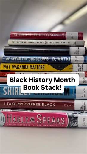 This Black History Month, we’re stacking stories of power, resistance, accomplishment & creativity, like this one at the Gaithersburg Library. 📚 In this stack: • Long Time Coming by Michael Eric Dyson • Their Eyes Were Watching God by Zora Neale Hurston • Scenes from My Life by Michael K. Williams • We Speak for Ourselves by D. Watkins • Why Wakanda Matters by Sheena C. Howard • Integrating the Orioles by Luke Epplin • Acolytes by Nikki Giovanni • Shirley Chisholm: Champion of Black Freedom by